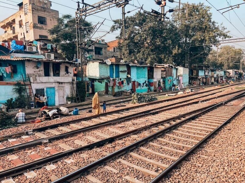 Slums in Neu Delhi