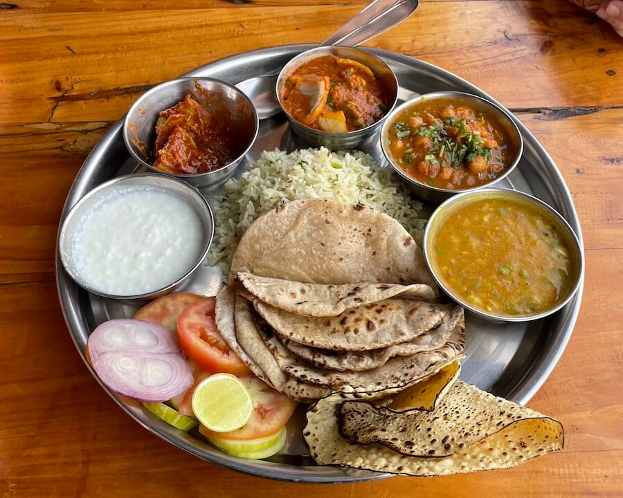 Indien Veg Thali