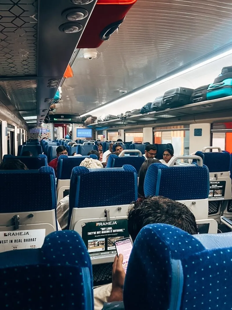 CC Chair Class der Indian Railways