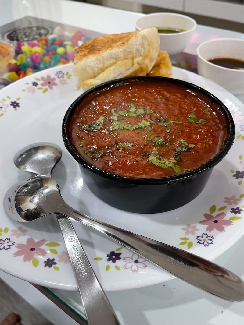 Zweites Dinner: Pao Bhaji