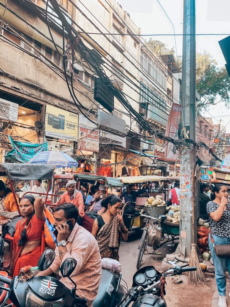 Chaos in Old Delhi