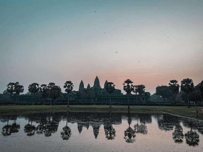 Sonnenaufgang am Angkor Wat