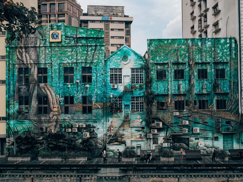 Streetart am River of Live