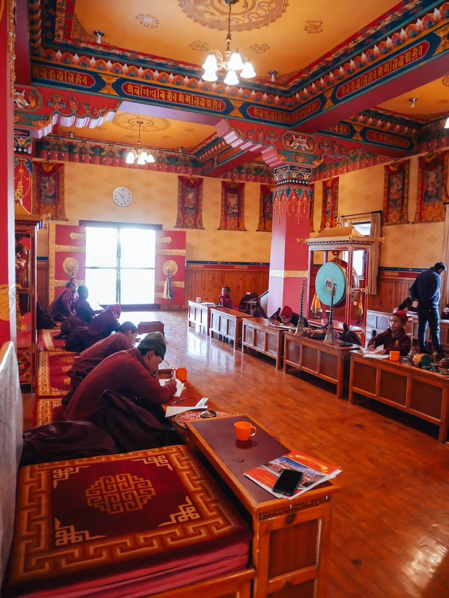 Schüler im Kloster in Jomsom