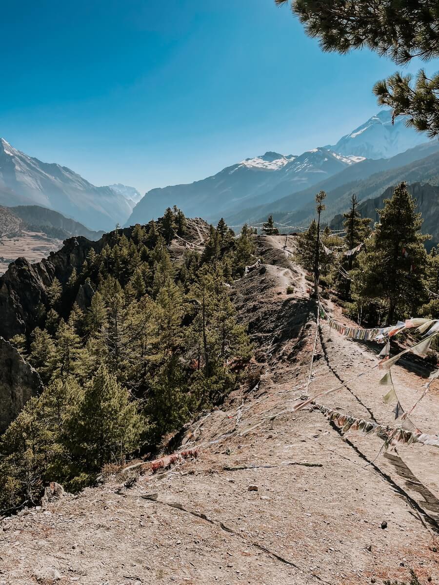 Ausblick vom Endpunkt unserer Akklimatisierungs-Wanderung