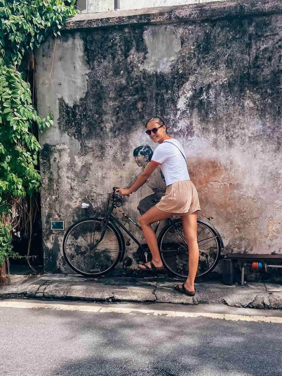 Streetart Penang Fahrrad