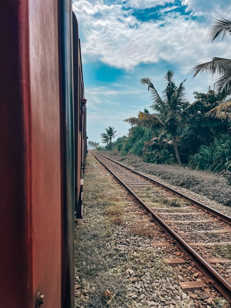 Zugfahren in Sri Lanka