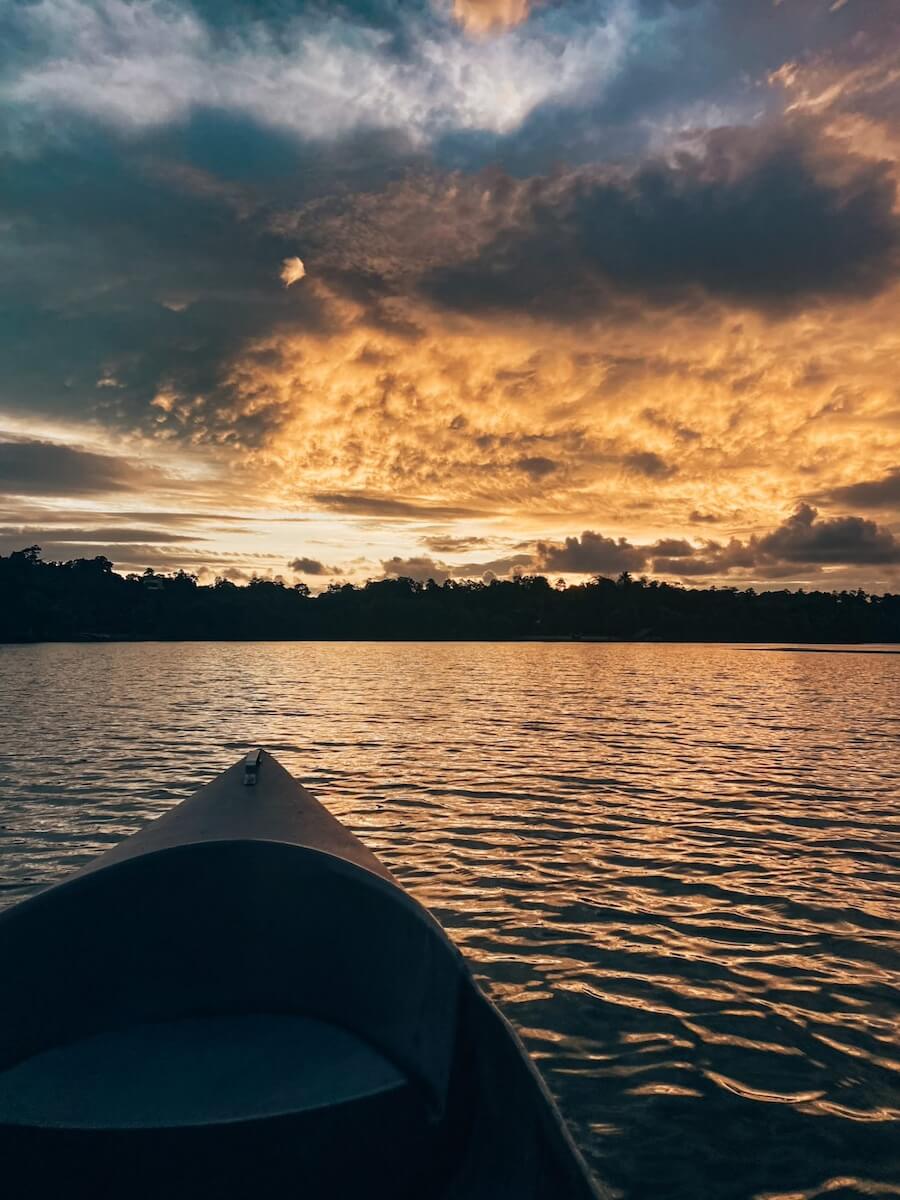 Sonnernuntergang am See