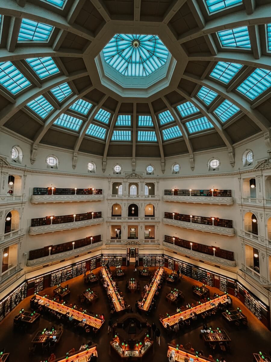 The Dome der State Libary of Victoria von innen