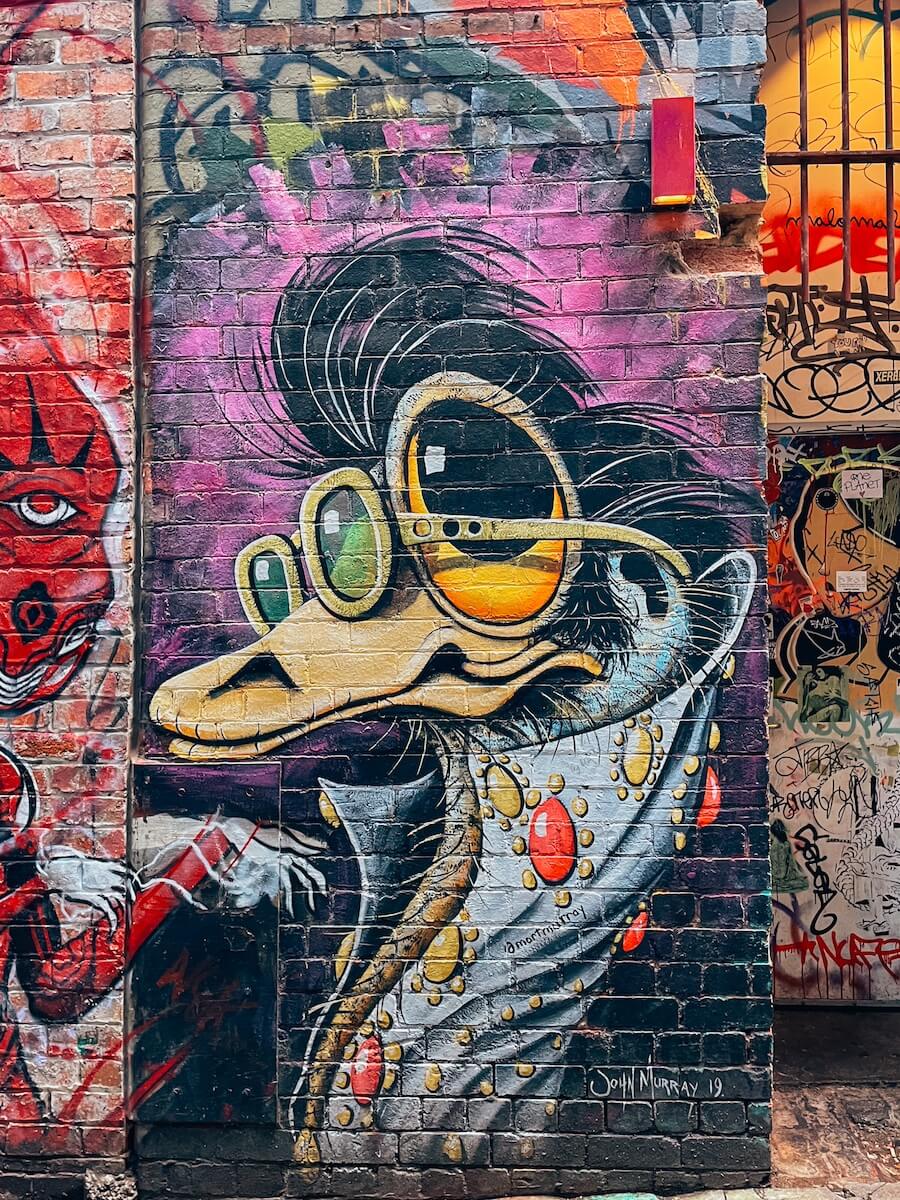 Streetart Emu