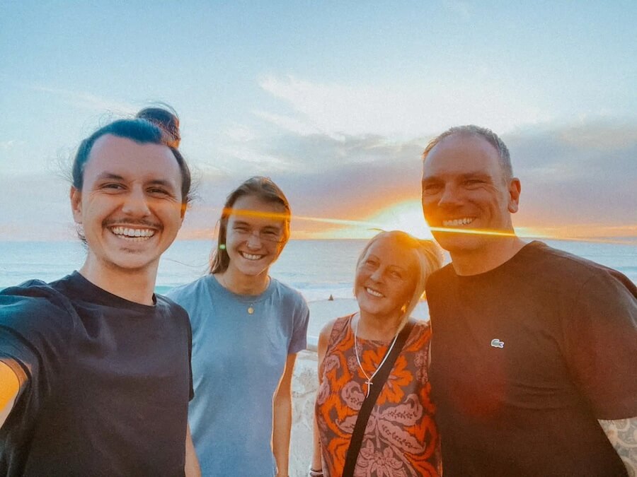 Donna und Karl mit uns in Perth