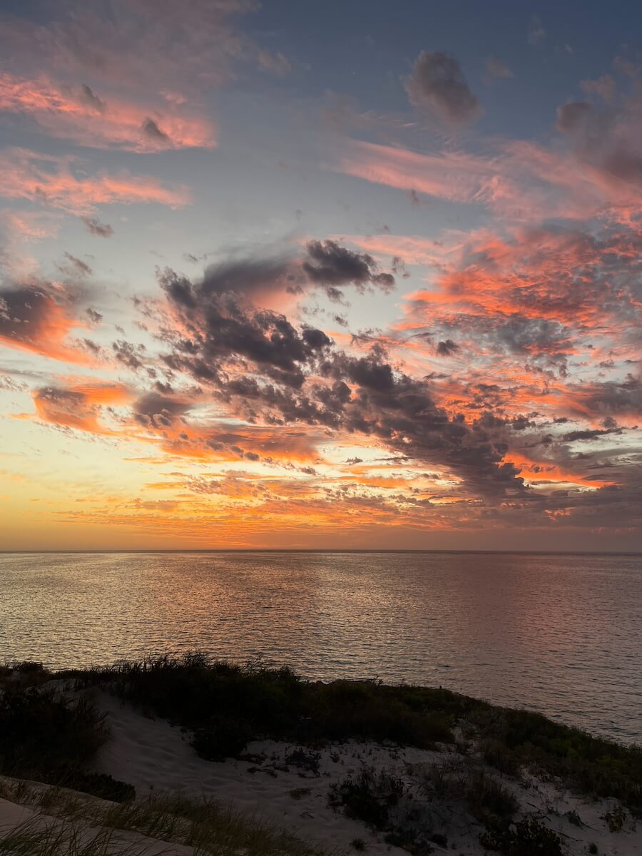 Sonnenuntergang in Coral Bay am Ningaloo Reef