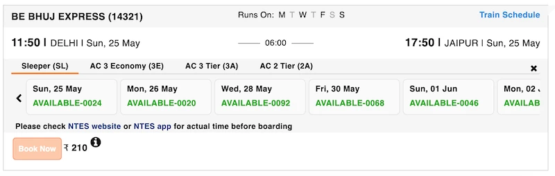 Schritt 3: Anleitung für Zugticketbuchung bei Indian Railways IRCTC