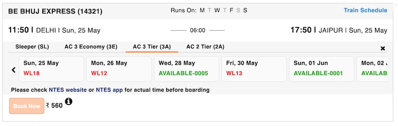 Schritt 2: Anleitung für Zugticketbuchung bei Indian Railways IRCTC