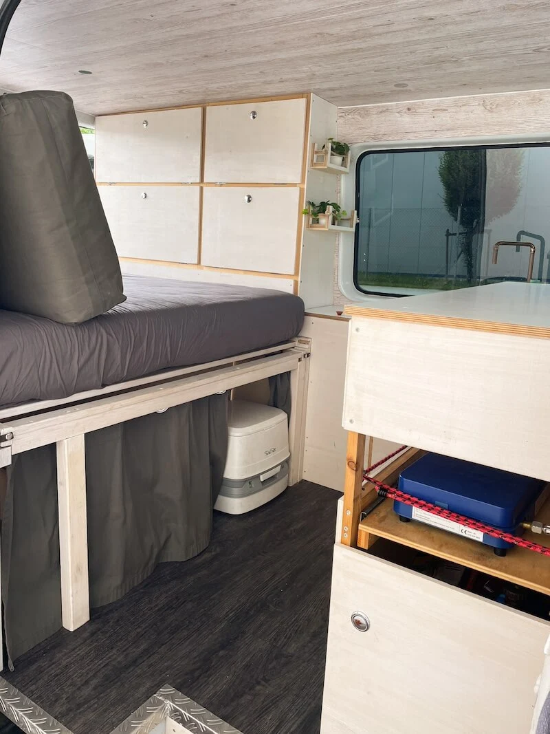 Porta Potti Klo im Camper