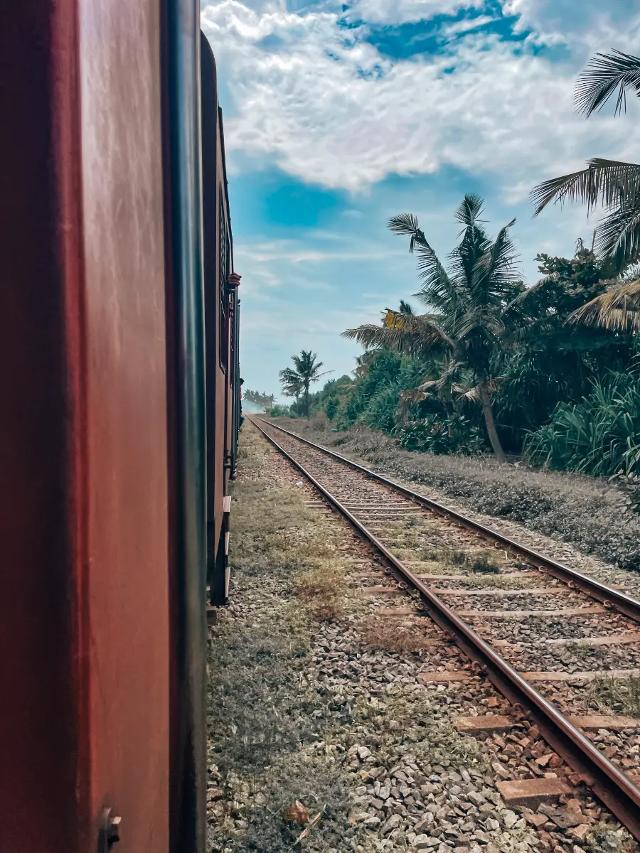 Zugfahrt in Srilanka